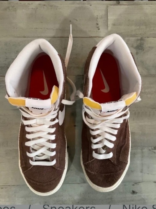 Nike Shoes - Nike blazer mid 77 velvet brown suede high tops women’s size 11